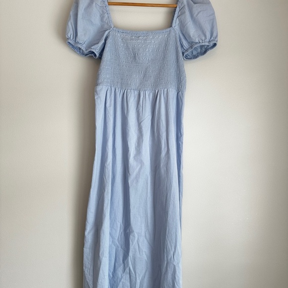 H&M PUFF-SLEEVED COTTON DRESS - Picture 4 of 7